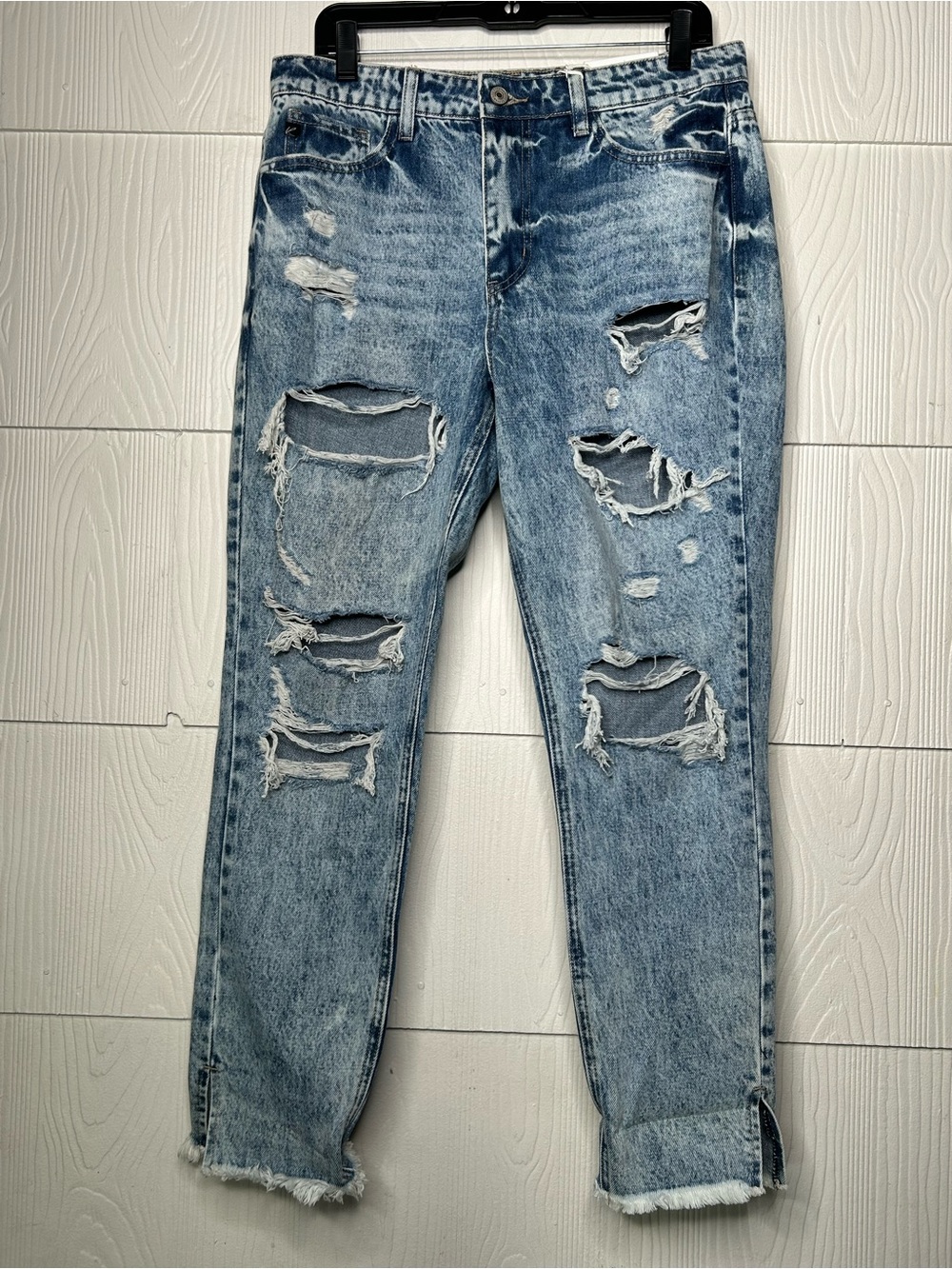 KanCan Light Blue High Rise Distressed Jeans